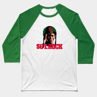 Arnold Schwarzenegger | Sgt. Rock | Franklin Rock | Sergeant Rock | Sarge Rock | The Rock | DC Comics | G.I. Combat Baseball T-Shirt